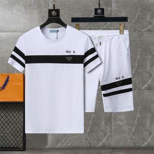 Herrspårsdräkter Designer Sportkläder Fashion Men's Suit Monogram Tryckt Kort ärm Set T-shirt och shorts M-3XL