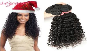 Brazilian Virgin Hair Deep Wave Human Hair Weave 4 Bundles Brazilian Virgin Hair Deep Curly Weave Brazillian Loose Wave13661789019304