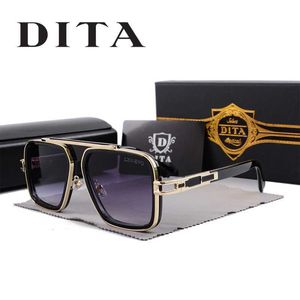 Dita Designer Okulary przeciwsłoneczne Di Okulary przeciwsłoneczne Man Flight Flight Fashion Too Kieliszki Gogle Outdoor Beach Business Rekrut męskie i damskie szklanki jazdy