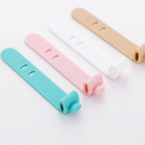 Datakabel Silikon Kabel Tie Cable Tie Silicone Beam Line Square Head Stor rund hål