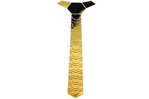 7 Colors Hyper U Shape Handmade Acrylic Fashion Necktie Gold Matte Black Ties Hex for Wedding Groom Suits Party Business Wear6796638