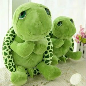 2024 wholesale 20cm stuffed animals Super Green Big Eyes Tortoise Turtle Animal Kids Baby Birthday Christmas Toy Gift
