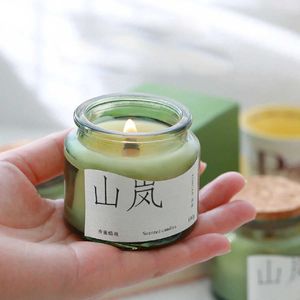 Ljus Gardenia/Plum/Longjing Tea Green Cup Fragrance Candle Soybean Wax Fragrance Candle Cup Indoor Fragrance Creative Gift Candle