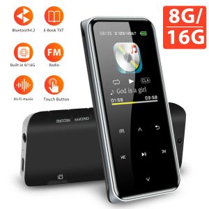 Spelare Portable Bluetooth 4.2 Mp3 Player Touch Screen Mp3 Hifi Musik Player Lossless Sound Support FM Radio Voice Recorder Text Reading