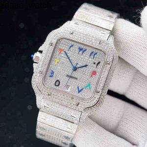 Watch Carters Hizr Diamonds Mens Automatic Mechanical Sapphire 40mm Busins Wristwatch Stainls Steel Belt Montre De Luxe Watch