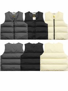 Cole Buxton Autumn/Winter Solid Color All-In-One Down Cotton High Street Zip-Up Cardigan Vest Casual Coat Y1Z7#