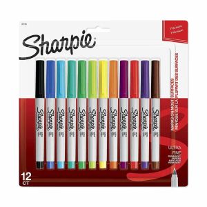 Markers Sharpie 37175 Permanent Marker Ultra Fine Point Oil Waterproof Ink Paint Marker Pen Sharpies Markers on Paper Plastic Metal