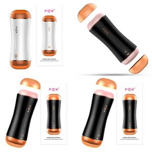 Manlig sexleksak Masturbators Dubbel kul S2 Head Sound Intelligent Aircraft Cup Men's Masturbation Device Adult Sex Toy