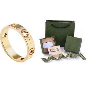 Nya coola kärleksringar Designer Design Titanium Ring Classic Jewelry Men and Women Par Band Rings Modern Style