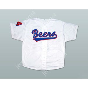 Basetball Trey Parker Joe Cooper 44 Milwaukee Beers Baseball Jersey Stitched Top