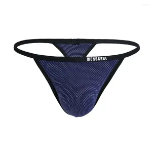 Mutande da uomo sexy T-Back perizoma intimo pene sospensorio uomo perizoma gay pantaloncini da uomo sospensori