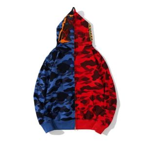 Hoodie Designer Mens Tam Zip Up Shark Hoodies Kadın Kamuflaj Ceket Bu mağazadaki indirimi kaçırmayın Double 11 Mağaza Kırığı C6