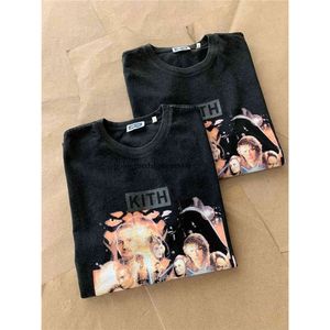 Kith Tshirt 2023 Erkek Kadınlar En İyi Kalite Vintage Dijital Baskı Kith T-Shit Tee Tox T Shirt 1 R1PI 176