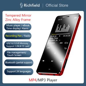 Плееры MP4 MP3-плеер Bluetooth Диктофон Видео Музыкальный плеер Walkman Репродуктор Ручка записи FM-радио Электронная книга для детей, женщин и мужчин