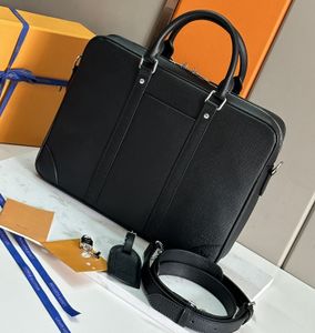Voyage Business Men's Women's Bag Portfölj Topp 10A Herrkroppsväska Designer Bag Purse Axel Luxury Leather Handbag Cross Body Clutch Tote Handväskor PRD 30925