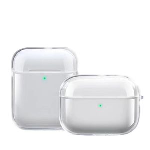 AirPods for 3 Air Pods Pro 2 Max Earphones 보호 케이스 TPU 실리콘 무선 충전기 상자 충격 방지 투명 커버