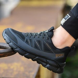 Lightweight Safety Shoes Men Women Work Shoes Steel Toe Cap Working Boots Sneakers Men Women Breathable Shoes Construction Shoes 240220