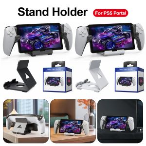 Stands Support Holder med Antislip Silicone Pad -surfplattor Stativ Handhållen Game Console Holder för PS5 Portal Steam Deck