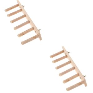 Toys 2 Pack Cat Wall Steps Wall Mounted Cat Furniture Wall Stairs Cat Wall Platform Cat Stand Wood Cat Perch Wooden Cat Wall Shees