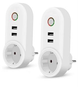 USB Charger Socket Wifi Smart Plug Wireless Power Outlet Remote Control Timer eWelink Alexa Google Homea24a505312661