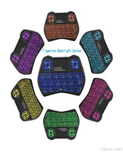 Mini Wireles Keyboard I9 Plus Colorful Backlight Air Mouse With Touchpad Remote Control Work For Android TV BOXTV PCProjectorX7034781