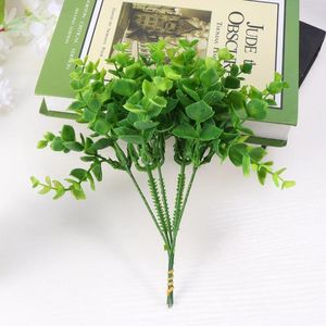 Decorative Flowers 12pcs Artificial Eucalyptus Leaves Branches Christmas Picks Greenery Stems For Floral Arrangements Home