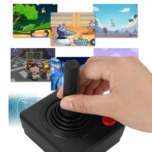 Joysticks Retro Classic Arcade Stick 3D Analog Betrieb Joystick Controller Gamepad Videospielsteuerung für 2600Console -System schwarz