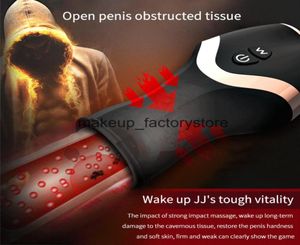 Massage USB -laddning Male Masturbation Device 12 Frekvens Auto Suck Adult Toys Vibrator Glans Penis Training Erotic Sex Toys For Me6394149