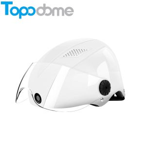 Speakers Topodome 1080P WiFi Hotspot Bluetooth Speaker Intercom Recorder Builtin 3000mAH Battery Motorcycle Helmet Front Rear IP Camera