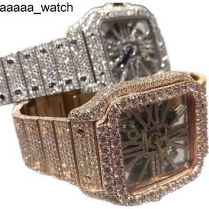 Carters Rezs Diamonds Lüks Erkekler İçin Lüks Erkekler Digner Hareket Yüksek Kaliteli Moissanite Montre Out Out Otomatik Erkek Montre Luxe Mens Luxurys I14 CY