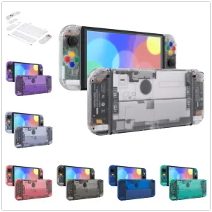 Cases eXtremeRate Replacement Full Set Shell for Nintendo Switch OLED Back Plate Kickstand NS Joycon Housing with Colorful Buttons