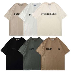 Ess Mens 여성 디자이너 Essentails T Shirts Man Summer Fashion Essen Tops Luxurys Letter Tshirts 의류 의류 의류 소매 곰 Tshirt Tees 고품질 34