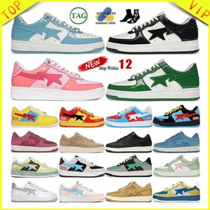 Designer Shose Sapatos Casuais 2024 Sapatos Baixos para Homens Sapatilhas Couro Preto Rosa Vermelho Branco Azul Camuflagem Skateboarding Jogging Sports Star Trainers