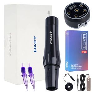 Abiti MAST P30 Interfaccia Rotary Tattoo Hine Kit con Aurora 2 Mini LCD Alimentatore LCD PRO PROGA DI MAGNAMENTO PERMANENTE Magnetica