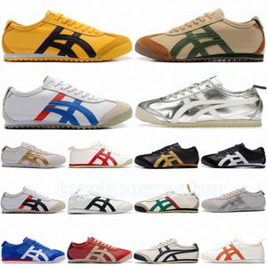 tiger mexico 66 Tigers Casual Shoes Running Shoes Summer Onitsukass Canvas Series MEXICO 66 DELUXE mens womens Combination Insole Parchment Midsole