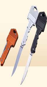 Нержавеющий складной нож Брелоки Брелки Мини-карманные ножи Открытый кемпинг Охота Тактические боевые ножи Инструмент для выживания 8 Colo4468662