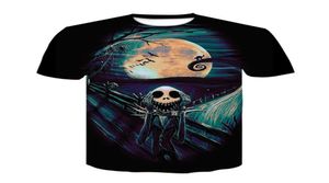 2021 Nightmare before Christmas Jack Halloween T Shirt Horror 3D stampato anime Camicie Uomo Donna manica corta t shirt2713291