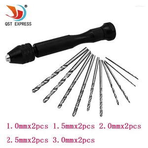 Professional Hand Tool Sets High Quality Mini Micro Aluminum Drill With Keyless Chuck 10x Speed Steel Twist Drills Rotary Tools Wood