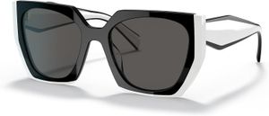 AAAAA Sonnenbrille für Damen, Sommer, rechteckig, polarisiert, Luxus-Stil, PR15WS, modisch, schwarz, Talkum, dunkelgrau, Damen-Sonnenbrille, Radfahren, Strand, UV-Schutzbrille