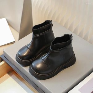 Stivali Calzini per bambini Abbinamento colori Semplici antiscivolo Bambini Moda Ragazze Brevi scarpe traspiranti per ragazzi primaverili e autunnali