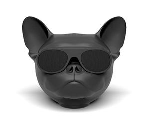 Bärbar trådlös Bluetooth Bulldog -högtalare hundhögtalare Mini Boombox för iPhone Xiaomi Mobiltelefon Computer Gift1815282