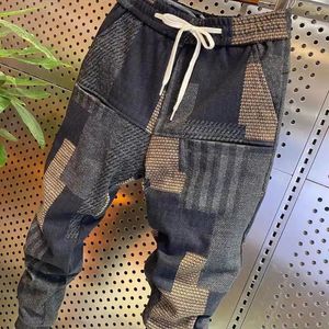 Men's Pants marki męskie streetwear uliczny utwór hip hopowy moda swobodna moda długie spodnie sprężyste talia Wysoka jakość luźna