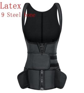 Latex midjetränare Neopren Bastu korsett bindemedel Shaper Body Shapewear Slimm Reducerande bälte Underkläder Modellering Rem FAJA 2201152622812