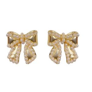 Superior Flower Letter Earrings Designer Studs Pearl Diamond Earring Brand Eardrop Stud Voguish Women Love Gifts Couple 925 Silver Copper Accessorie Jewelry