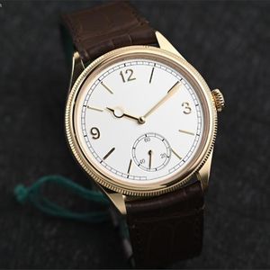 1908 Luxury Mens Watchは、一流のサファイア防水輝く輝くオリジナルの自動機械クローンムーブメントデュアルカラーレザーブレスレットに最も近い