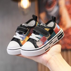 Outdoor 2022 New Spring and Autumn Children's Canvas Shoes Boys Soft Bottom Nonslip Baby Toddler Shoes Toddler Girl Sneakers
