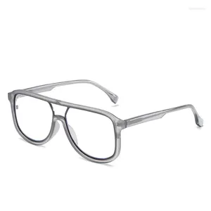 Solglasögon Vazrobe 147mm transparenta glasögon ramar män platt topp stor stor myopia glas male optiska receptskåp -150 200