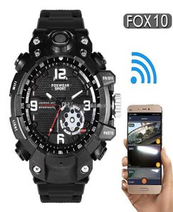 FOX10 Sport Outdoor 2K HD Wifi Kamera Uhr Fernbedienung Drahtlose Kameras Armband LED Licht IP67 Wasserdichte Uhr Smart Watch 32G64G2503053