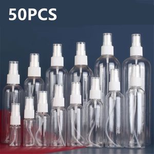 50pcs 10 ml 20 ml 30 ml 50 ml 100 ml przenośne butelki natryskowe Próbka puste pojemniki Atomizer Butelka Perfume Butelka Alkohol 240226