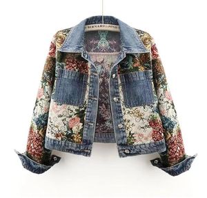 Damenjacken Designer Kurzer Denim Frauen Wäsche Langarm Vintage Casual Jean Jacket Mantel Jeans Plus Size S-3xl